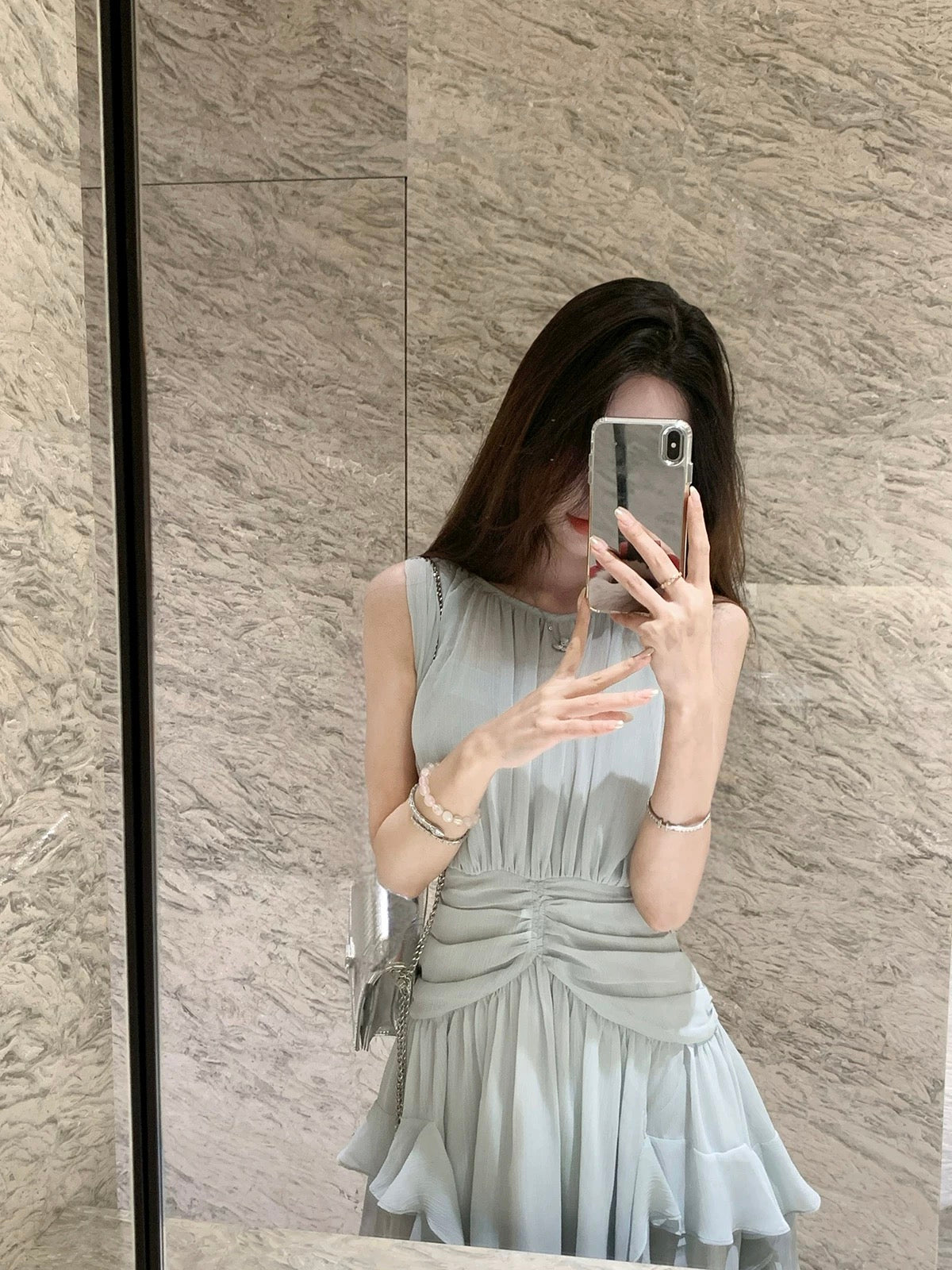 调感岛屿 气质雪纺连衣裙 Mood Island Elegant Chiffon Dress