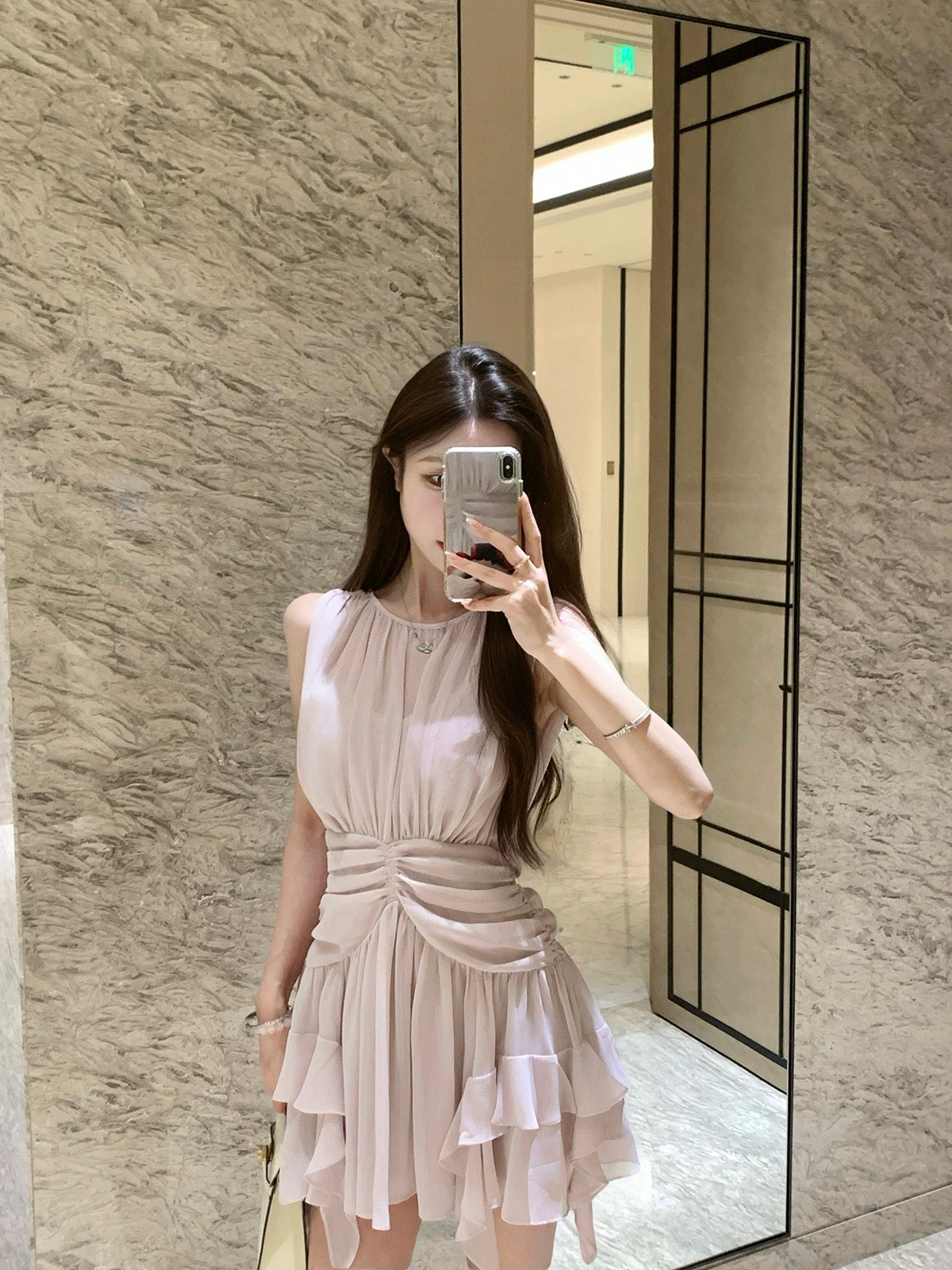 调感岛屿 气质雪纺连衣裙 Mood Island Elegant Chiffon Dress