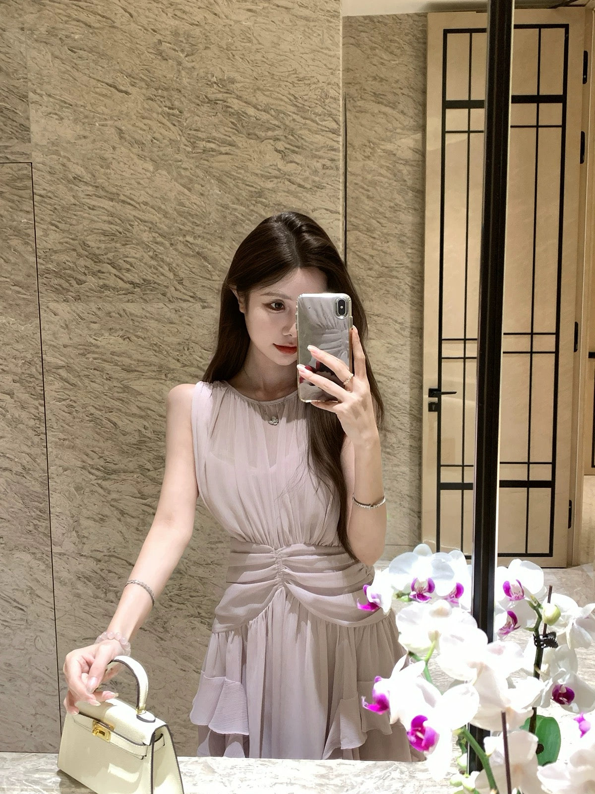 调感岛屿 气质雪纺连衣裙 Mood Island Elegant Chiffon Dress