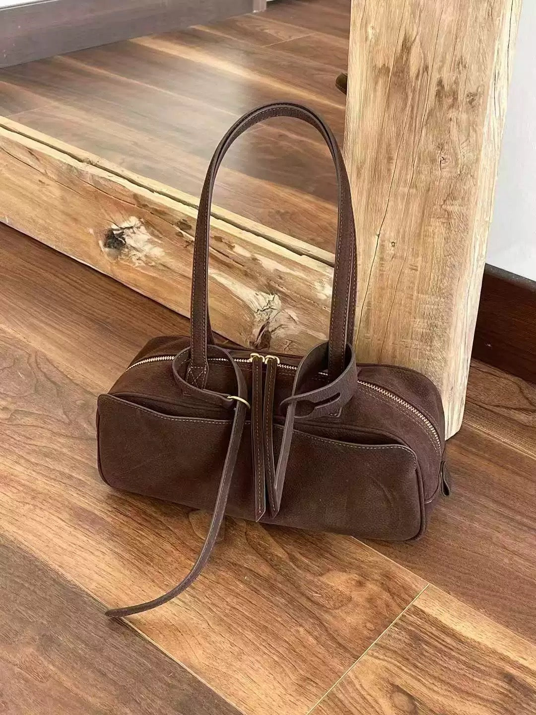 Large-Capacity Matte Bowling-Style Korean Bag