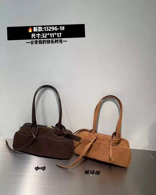 Large-Capacity Matte Bowling-Style Korean Bag