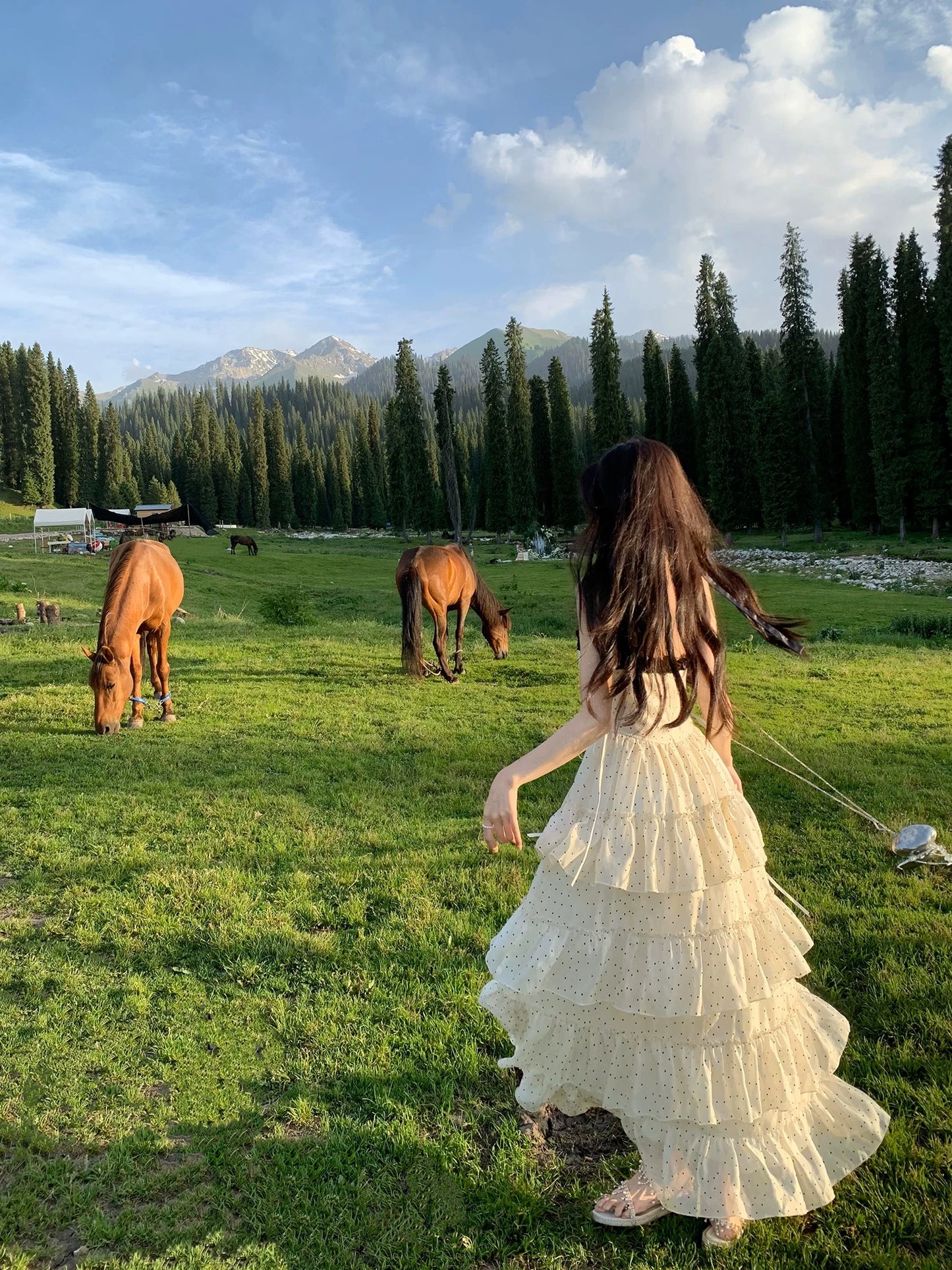 香榭奥黛丽 波点夏日绝美连衣裙 Champs-Élysées Audrey Polka Dot Stunning Summer Dress