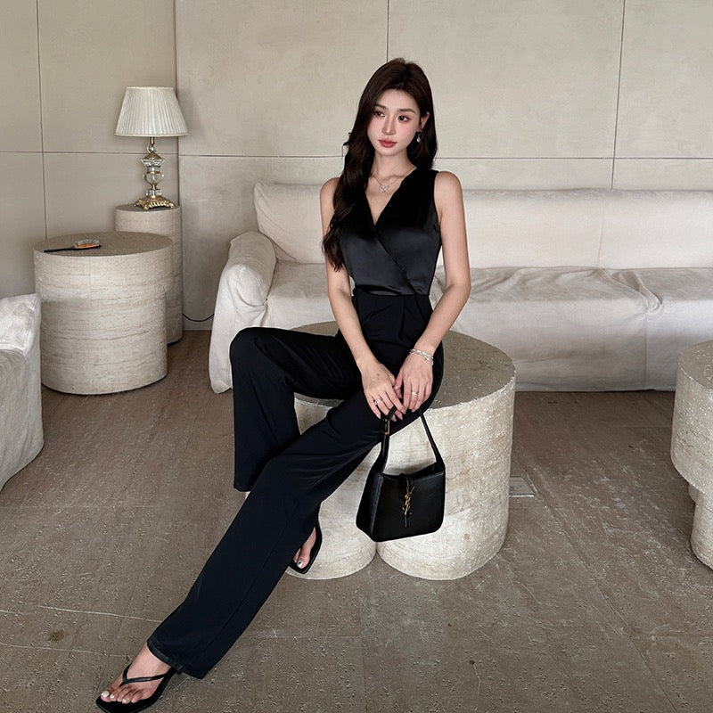 黛绮丝 气质名媛阔腿连体裤 Daiqisi Elegant Socialite Wide-Leg Jumpsuit