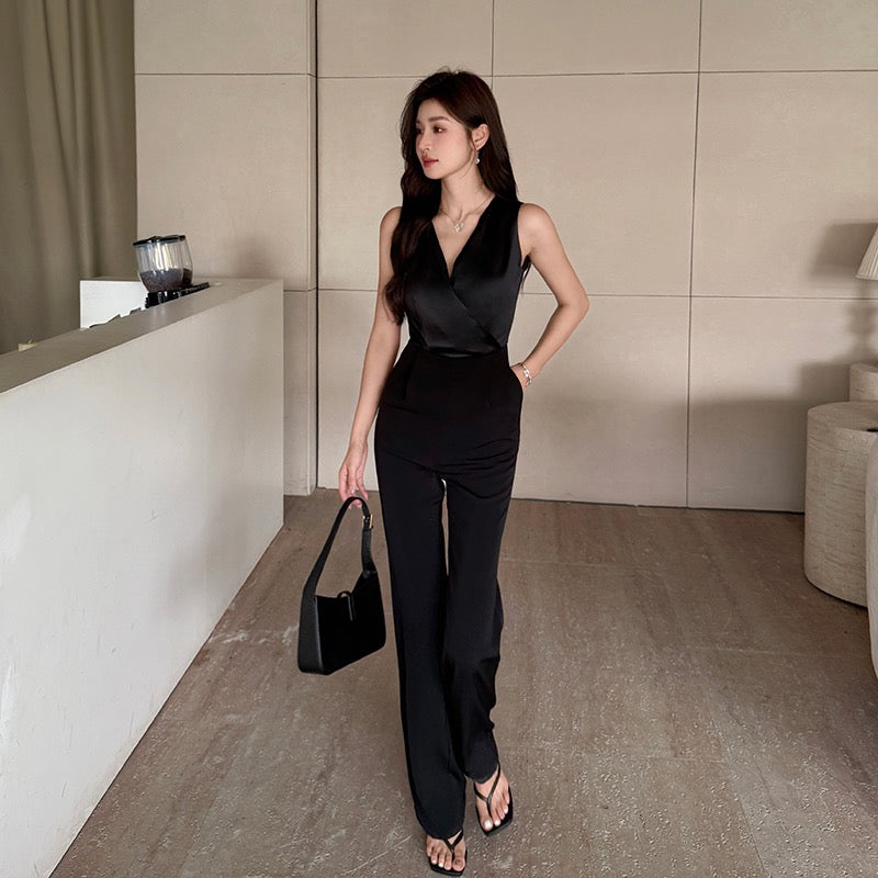 黛绮丝 气质名媛阔腿连体裤 Daiqisi Elegant Socialite Wide-Leg Jumpsuit