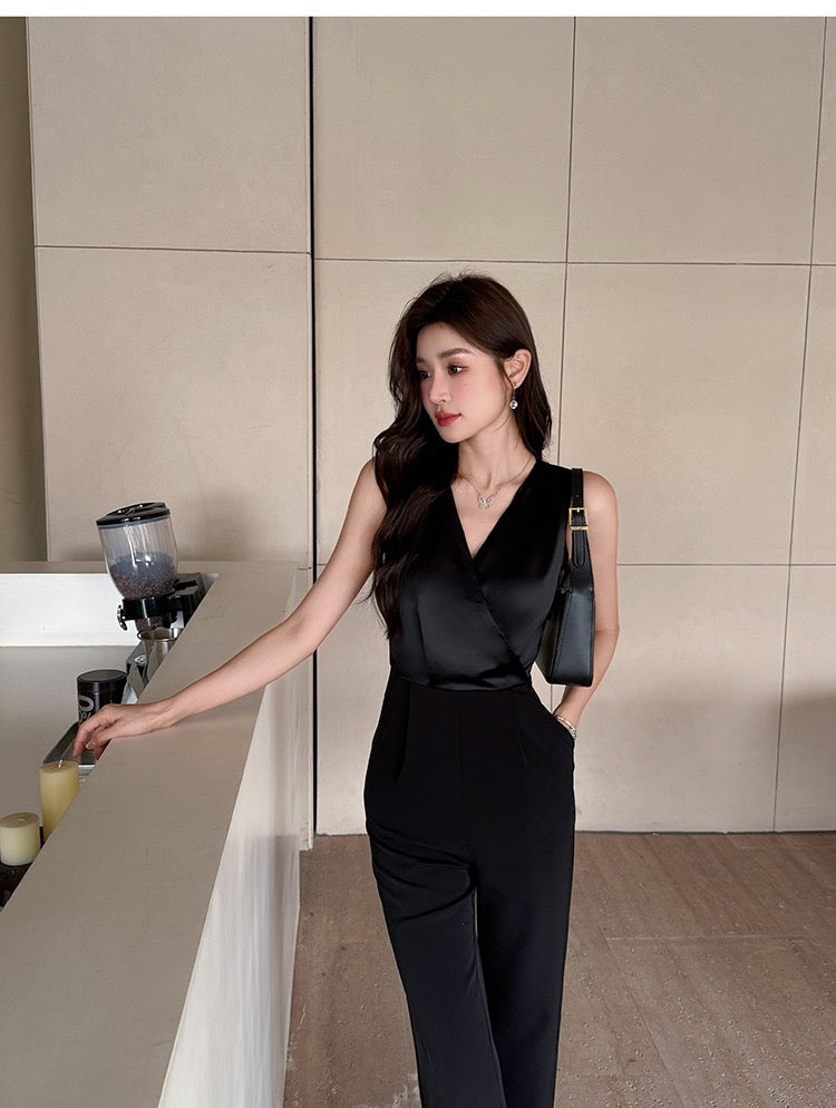 黛绮丝 气质名媛阔腿连体裤 Daiqisi Elegant Socialite Wide-Leg Jumpsuit