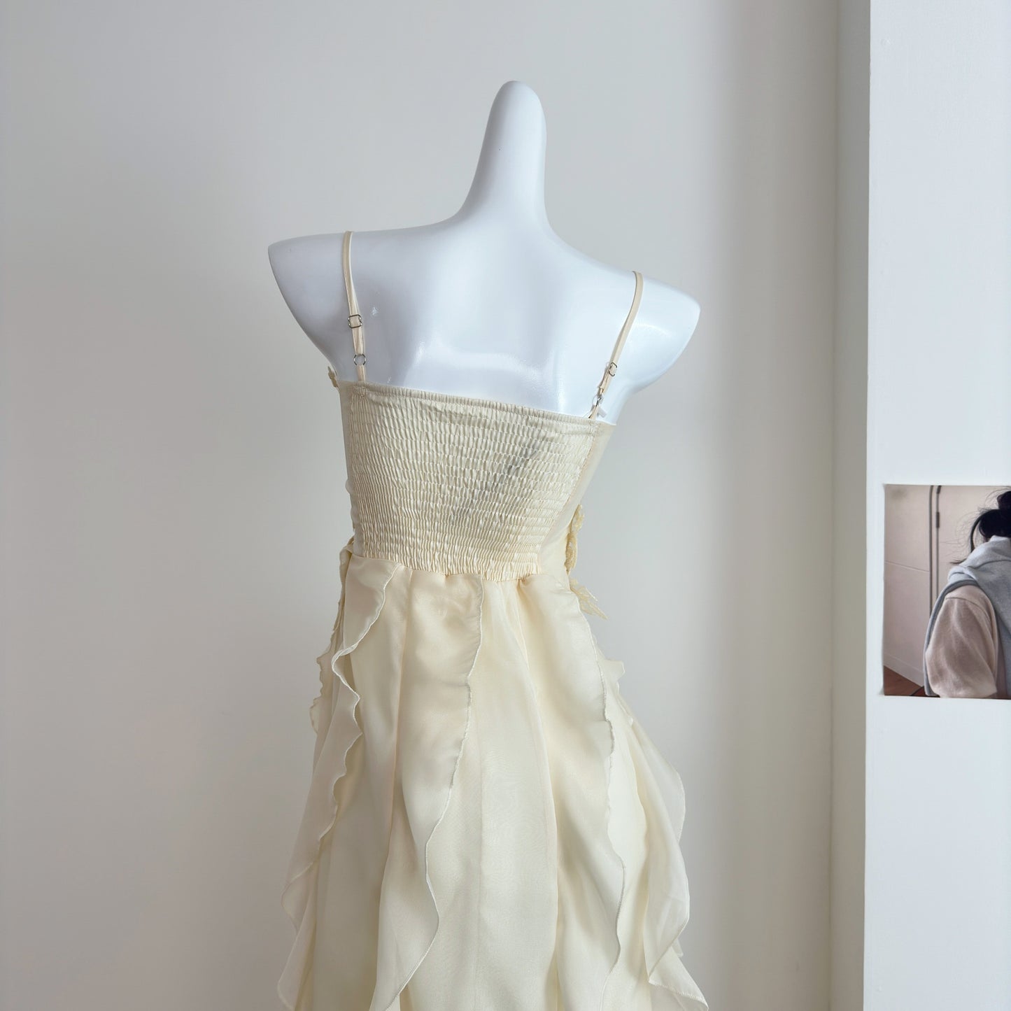 爱神仙子 花朵波浪吊带连衣裙 Fairy of Love Floral Ruffled Spaghetti Strap Dress