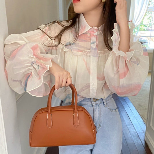 夏季轻薄喇叭袖衬衫  Summer Light Bell Sleeve Shirt