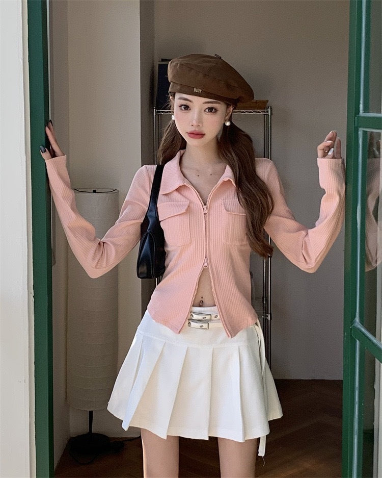 夏季设计感口袋长袖上衣 Summer Pocket Long-Sleeved Top