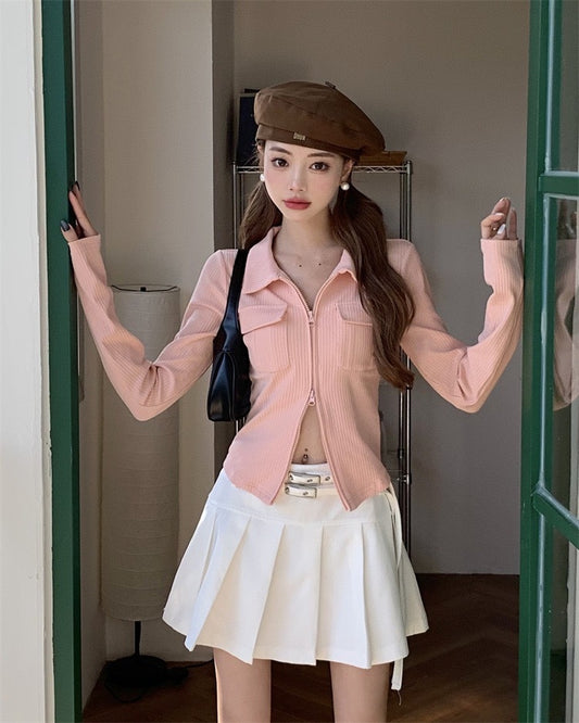 夏季设计感口袋长袖上衣 Summer Pocket Long-Sleeved Top