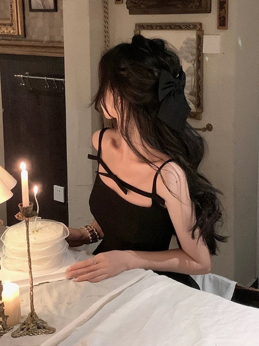 高级感气质蝴蝶结连衣裙 High-End Elegant Bowknot Dress