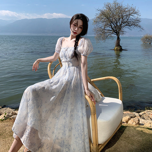 夏季仙女碎花连衣裙 Summer Fairy Floral Dress