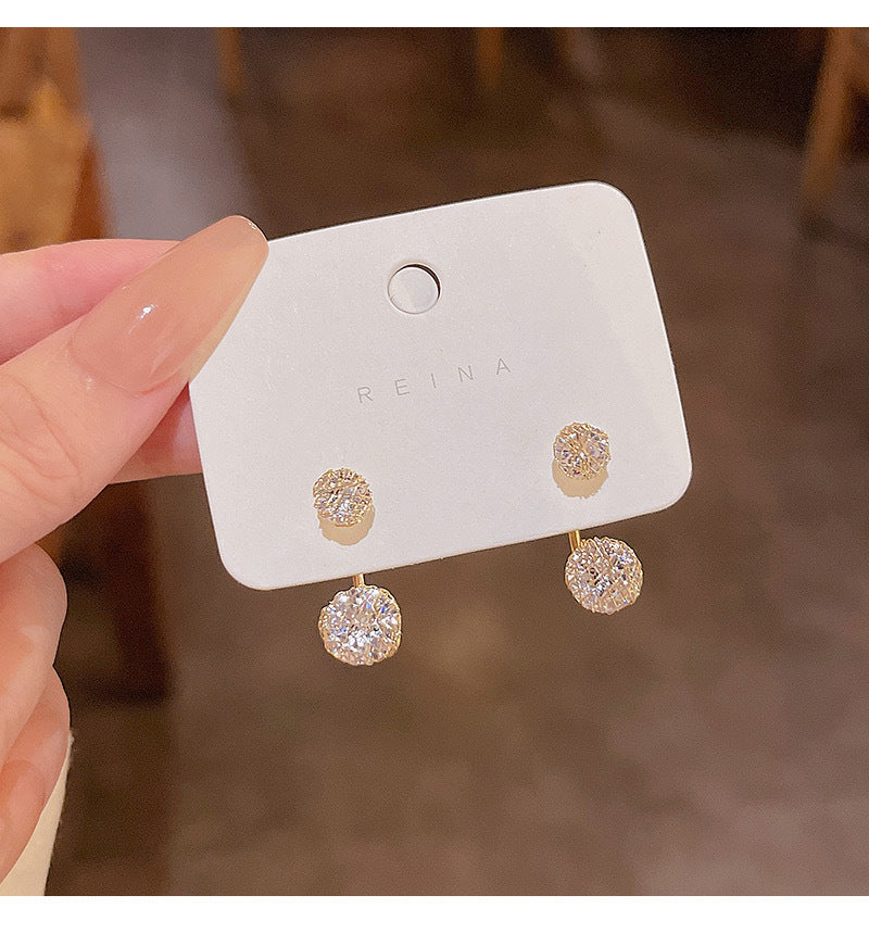 圆满如意 - 设计感后挂式耳环 Perfection - Designed Back Hoop Earrings