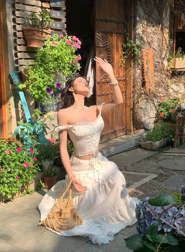 风华绫罗 茶系穿搭吊带上衣/半身裙 Elegant Refined Tea Series Camisole Top/Skirt