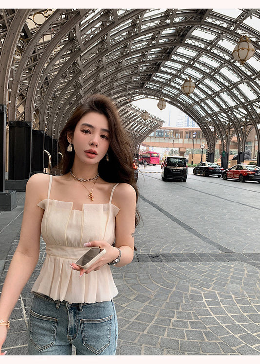 飘逸仙裳 夏季外穿无袖吊带上衣 Summer Sleeveless Camisole Top