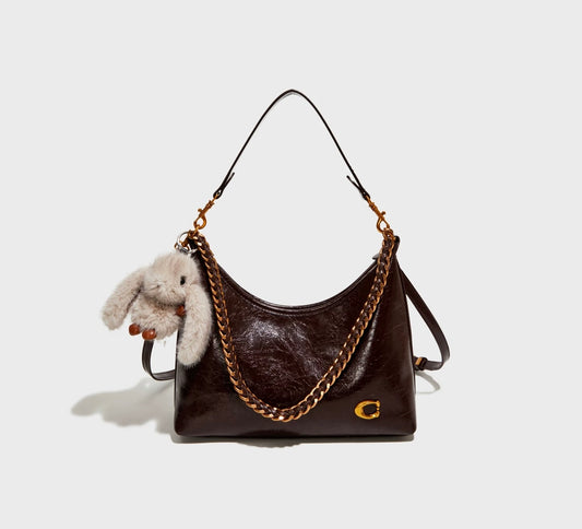 C-Embellished Shoulder Bag