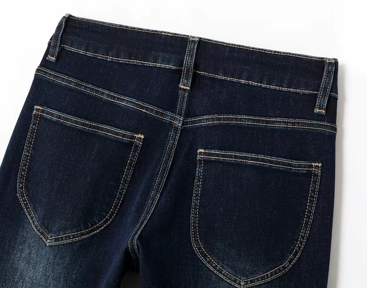 蓝调年代 美式浅蓝微喇牛仔裤 Blue Era American Loght Blue Flared Jeans