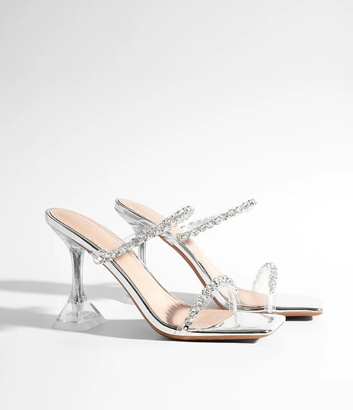 绝美水钻高跟凉鞋 Stunning Rhinestone High-Heel Sandals