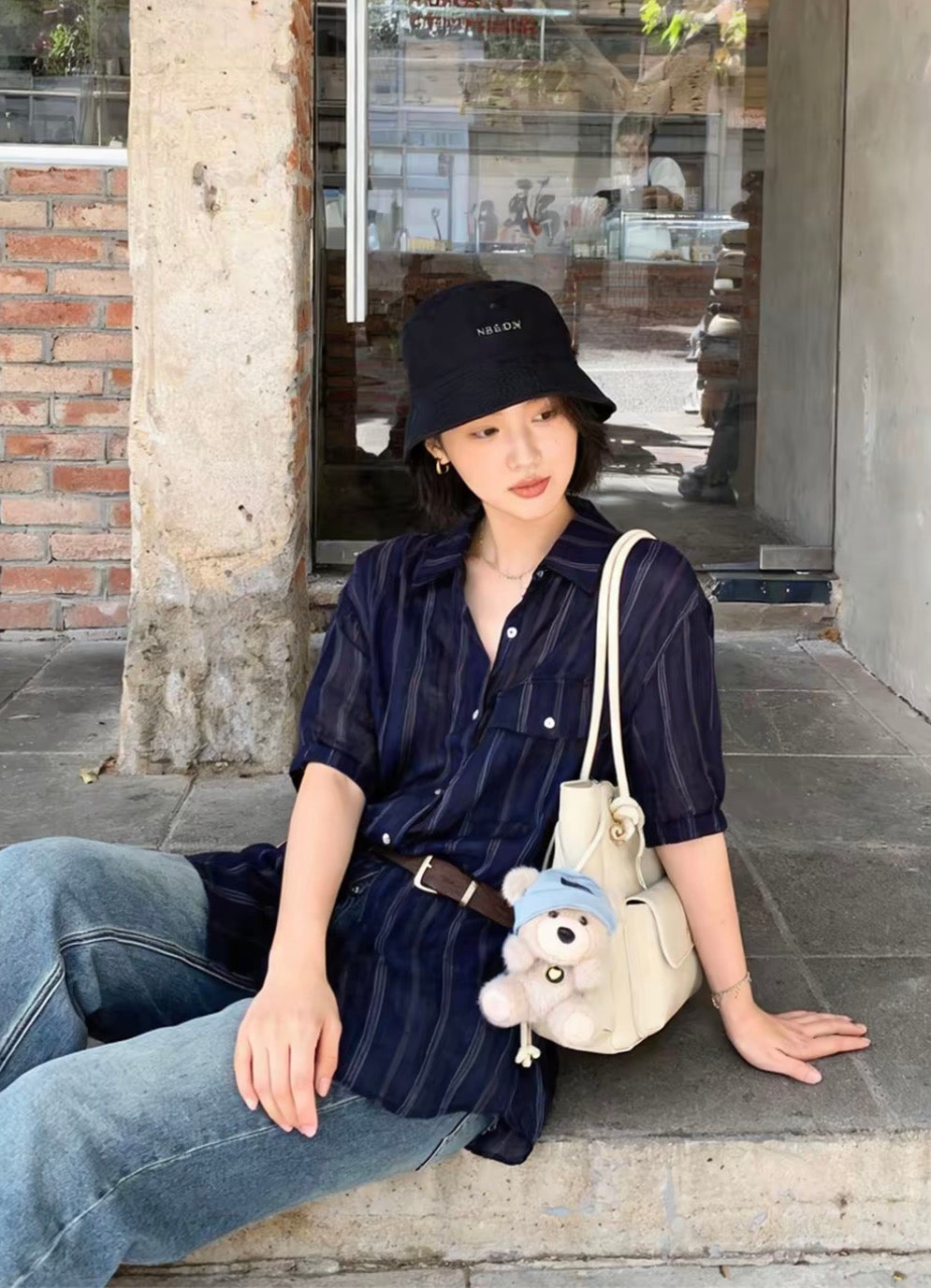 Cloud Milky White Youth Luxury Commuter Tote Bag