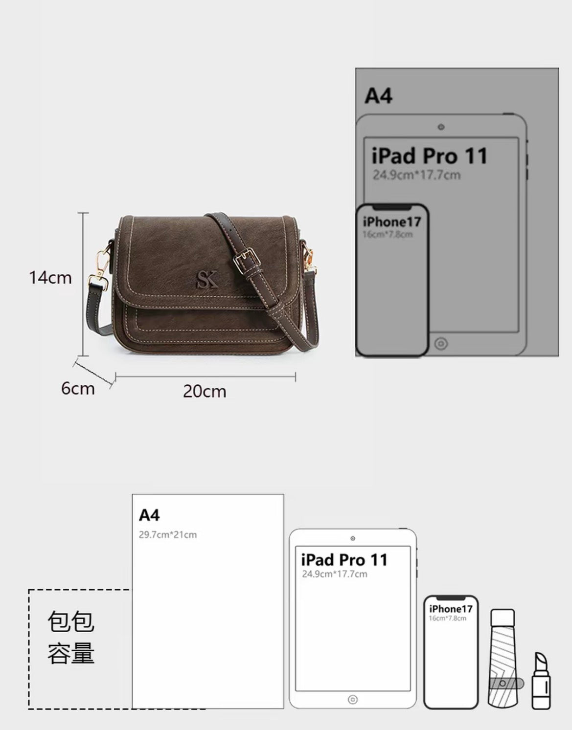 Cocoa Journey Mini Crossbody – Boutique Design