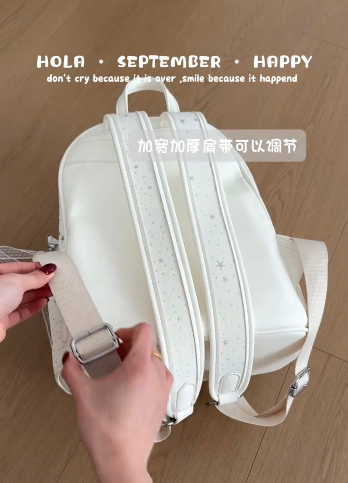 Korean-inspired star design backpack