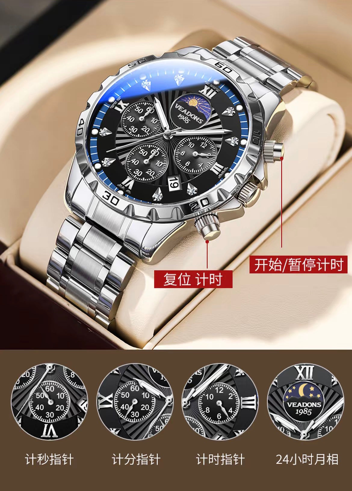 ChronoVow HexaDial Multi-Function Men’s Watch