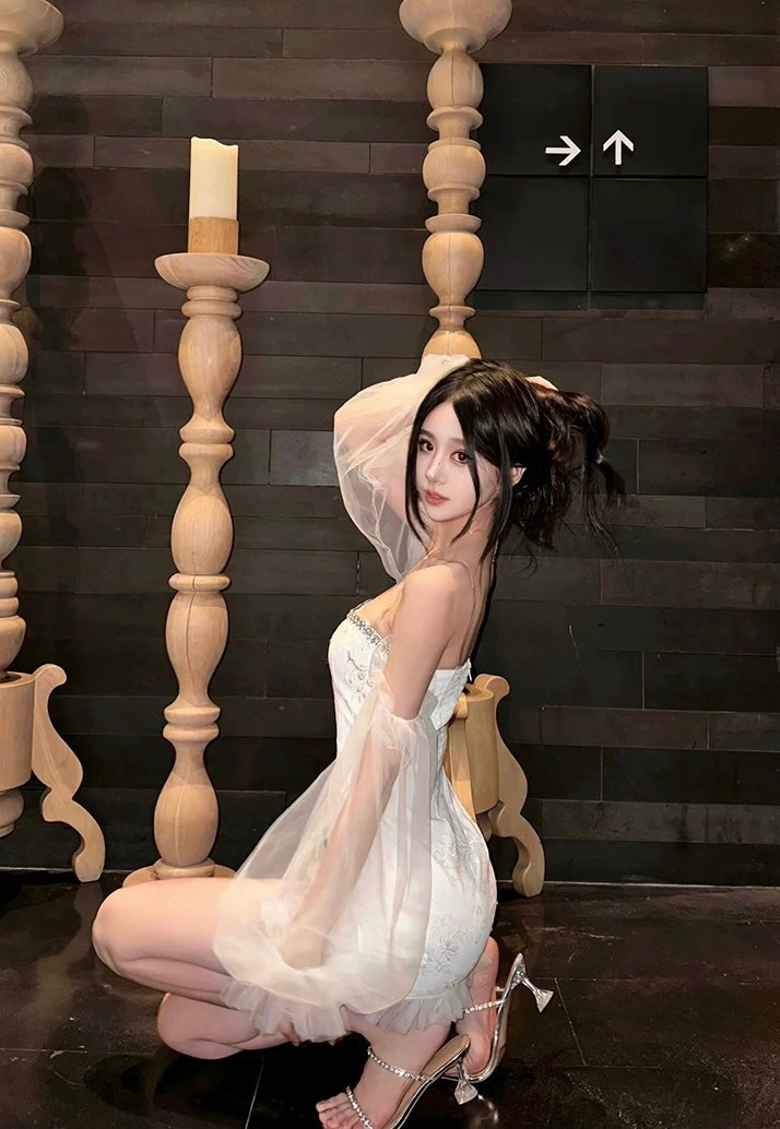 绝美水钻高跟凉鞋 Stunning Rhinestone High-Heel Sandals