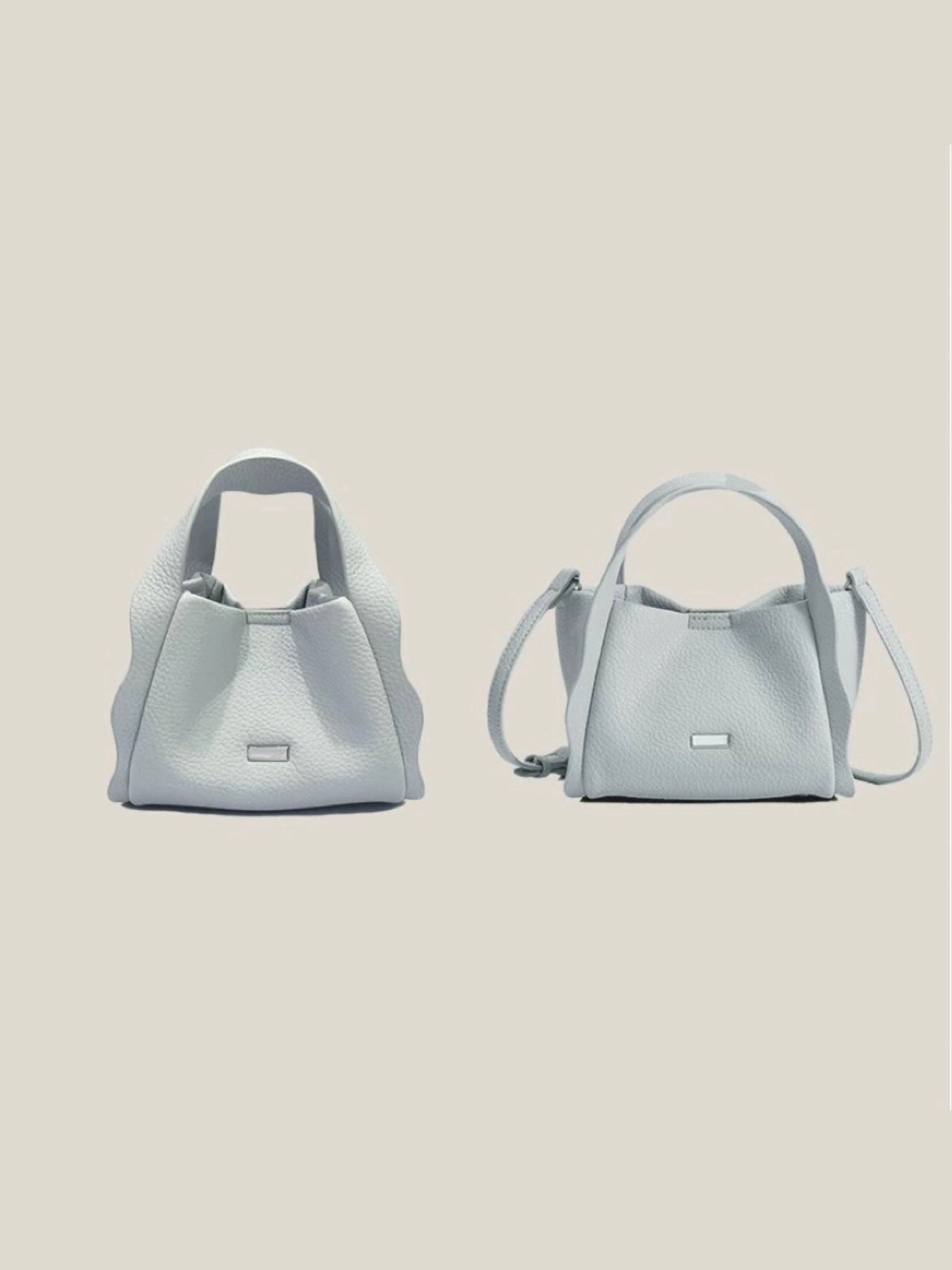 Poetic Cloud Soft Leather Bucket Bag