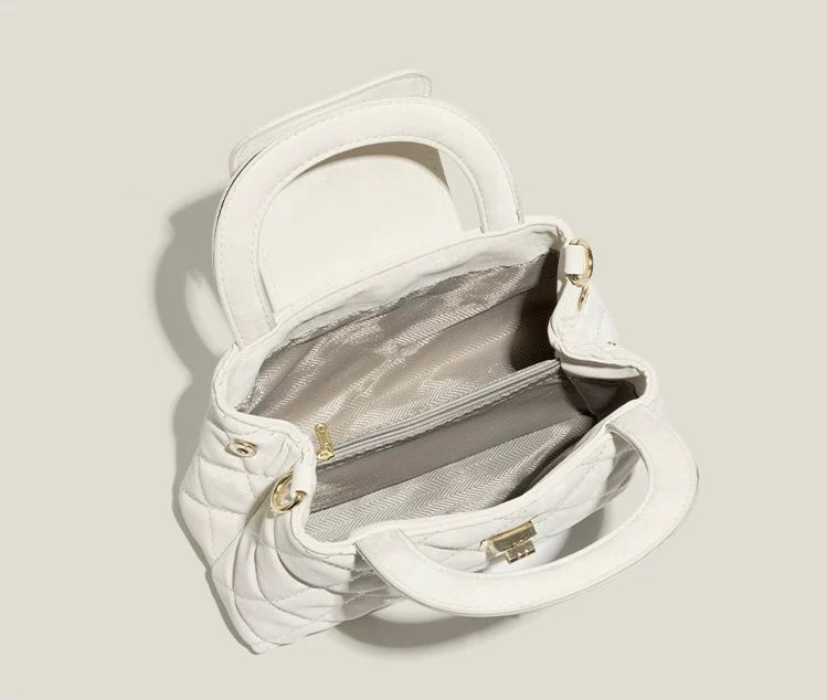 Quilted Chain-Link Shoulder Bag