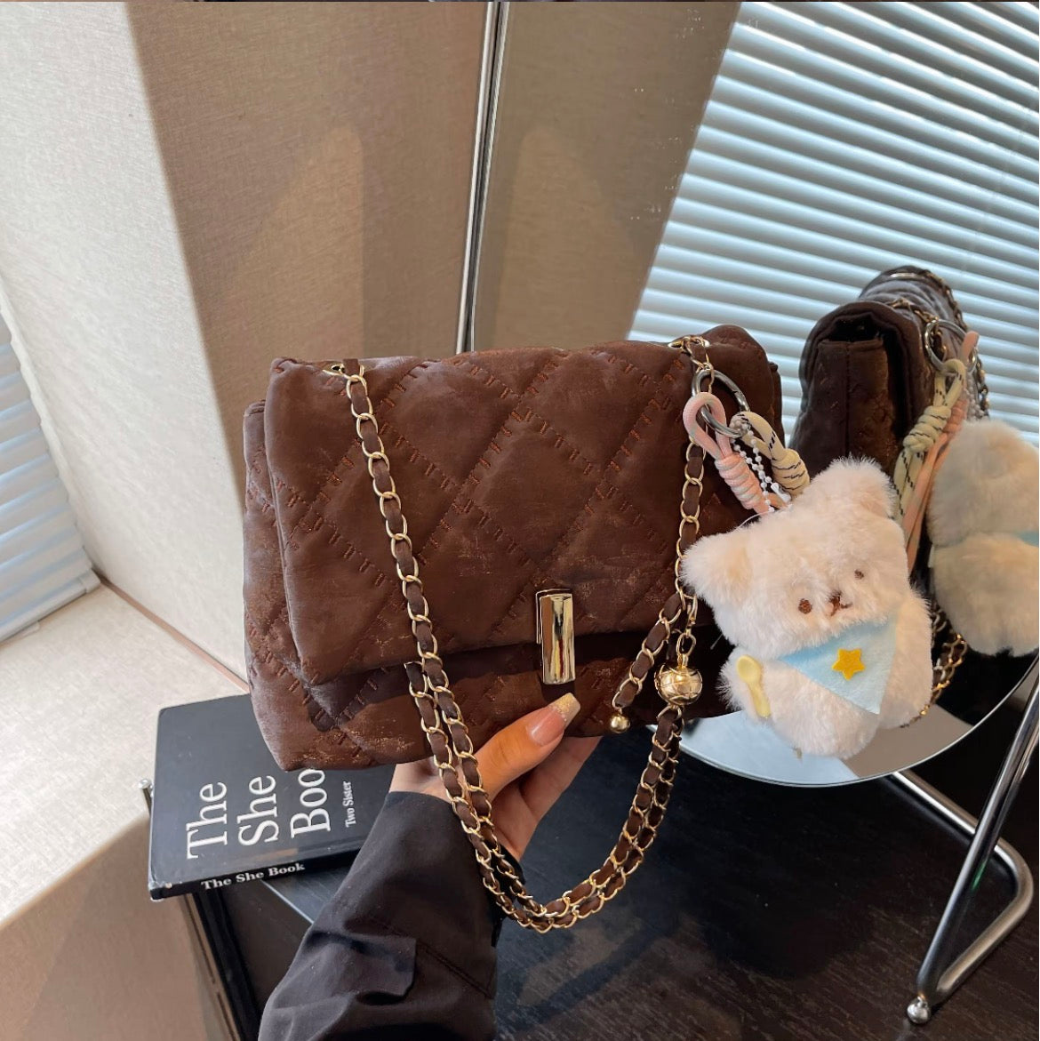 Miro Seoul Bar-Clasp Shoulder & Crossbody Bag