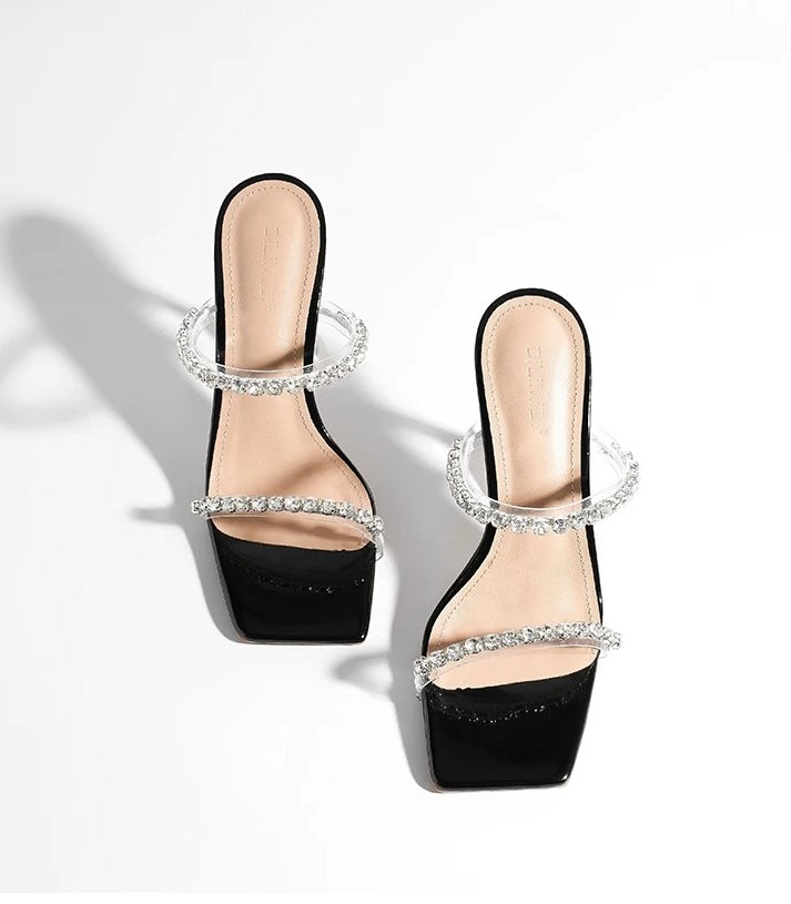 绝美水钻高跟凉鞋 Stunning Rhinestone High-Heel Sandals