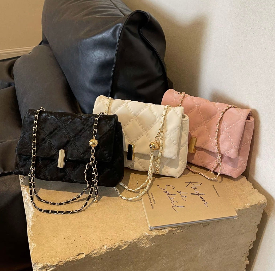 Miro Seoul Bar-Clasp Shoulder & Crossbody Bag