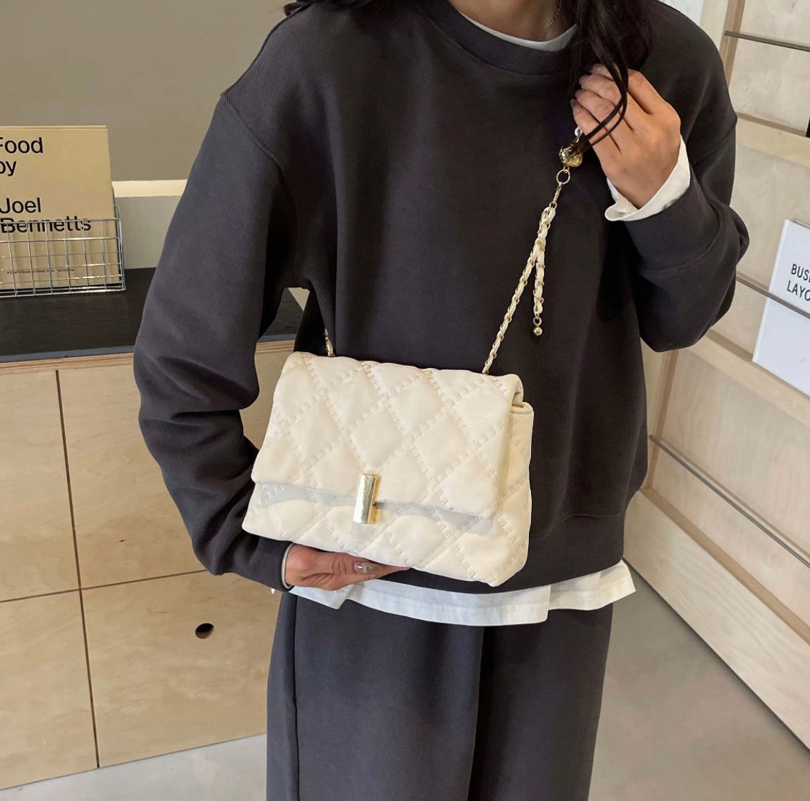 Miro Seoul Bar-Clasp Shoulder & Crossbody Bag