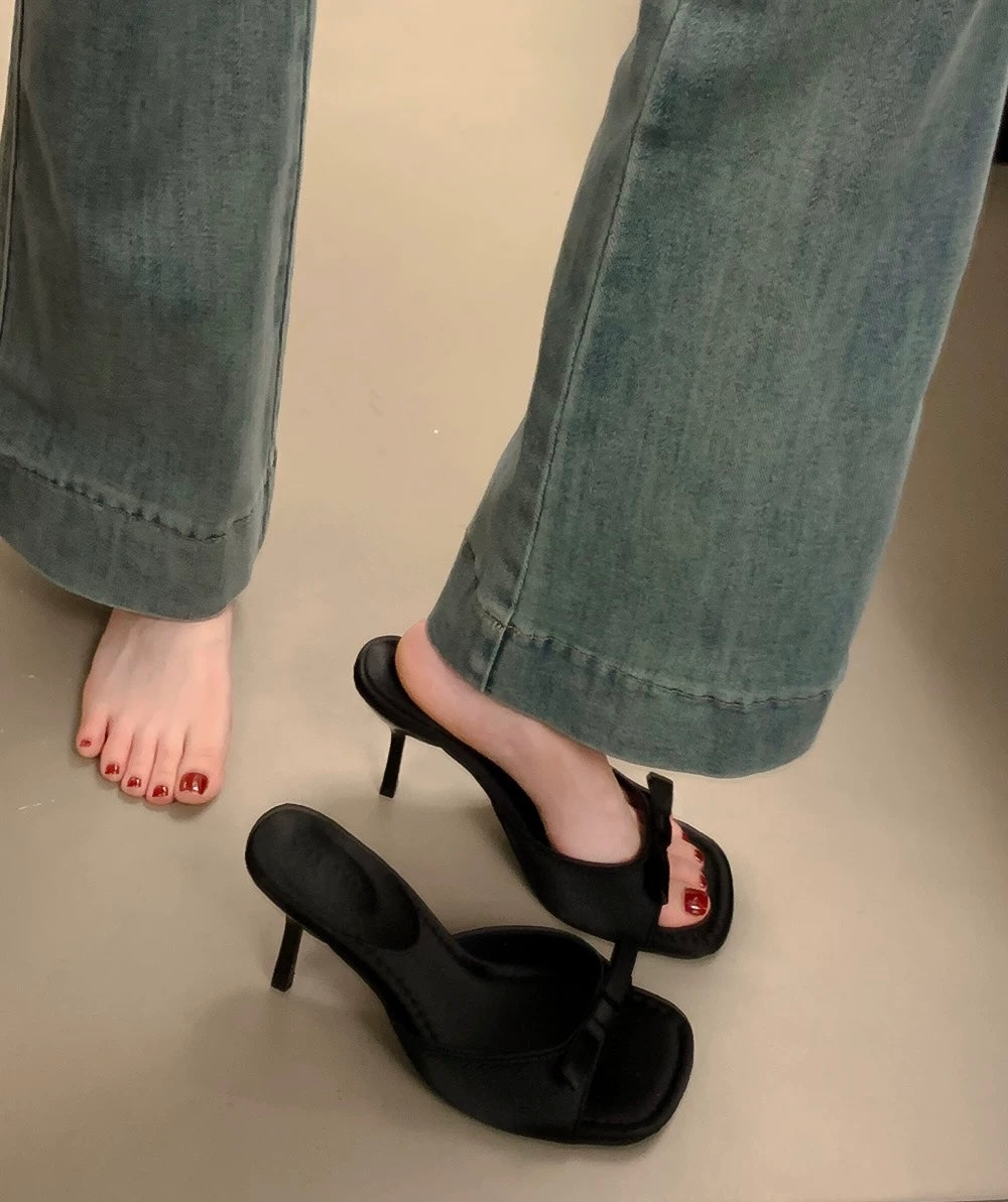 甜美仙女蝴蝶结细跟高跟鞋 Sweet Fairy Bow Stiletto Heels