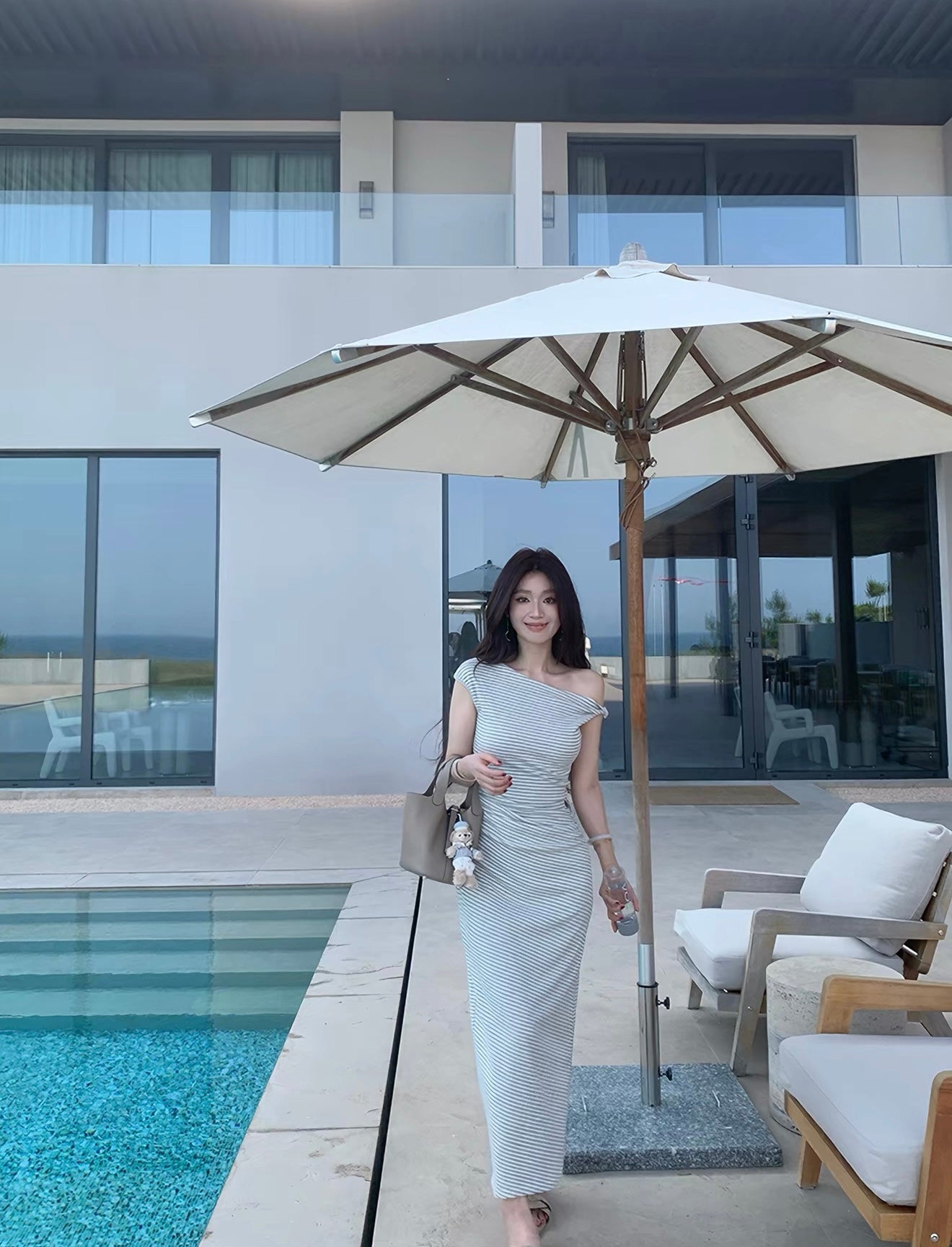 月光陷阱 辣妹露背收腰连衣裙Moonlight Trap Sexy Backless Summer Maxi Dress