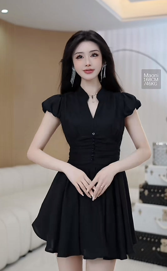天鹅美颈 显瘦显白收腰连衣裙 Swan Neck Slimming Waist-Defining Flattering and Brightening Dress