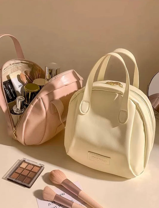 贝壳化妆包 化妆手提大容量收纳包袋 Shell Makeup Bag – Large-capacity Handheld Cosmetic Storage Bag