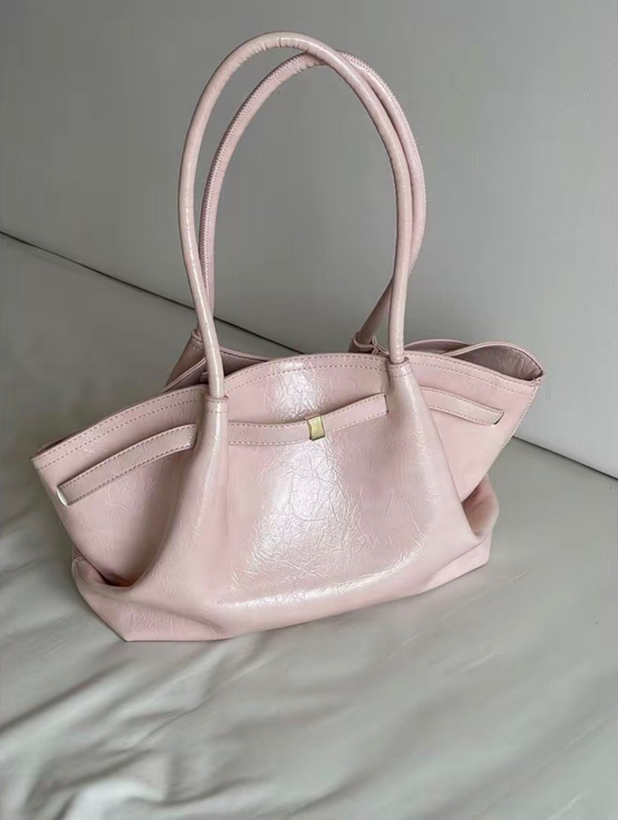 Soft Mist Pink Large Capacity Designer Tote Bag