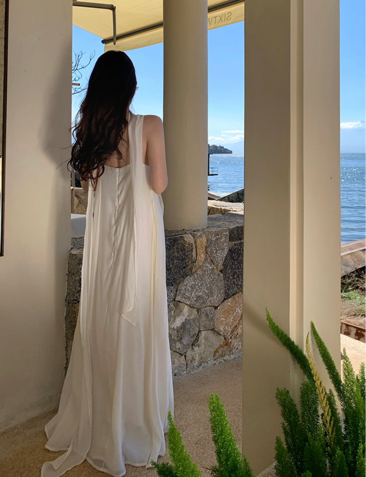 轻纱流光 飘带气质吊带仙女连衣裙 Sheer Flow Ribbon Strap Fairy Dress