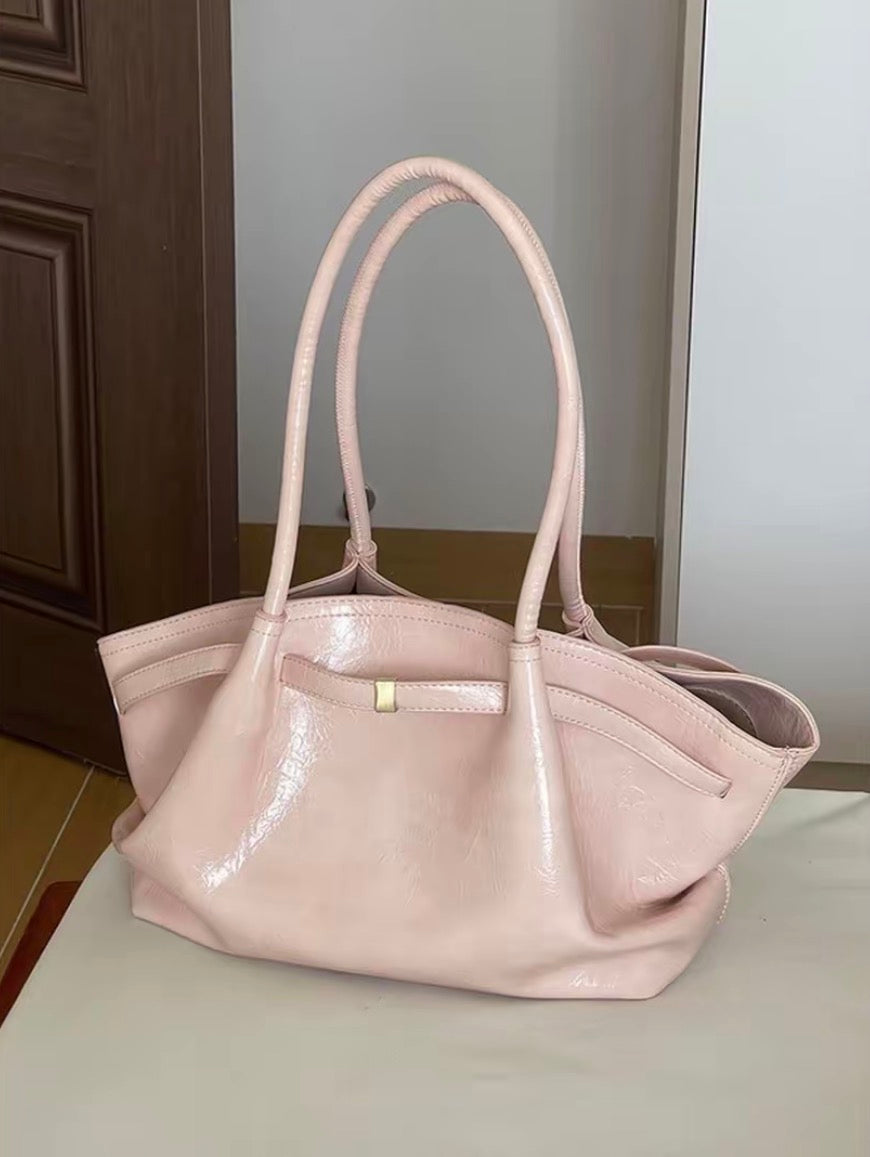 Soft Mist Pink Large Capacity Designer Tote Bag