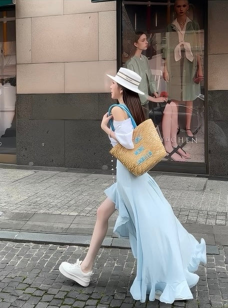 耳语轻绕 时尚木耳蕾丝花边半身裙套装Whisper-Inspired Irregular Ruffle Lace Trim Set