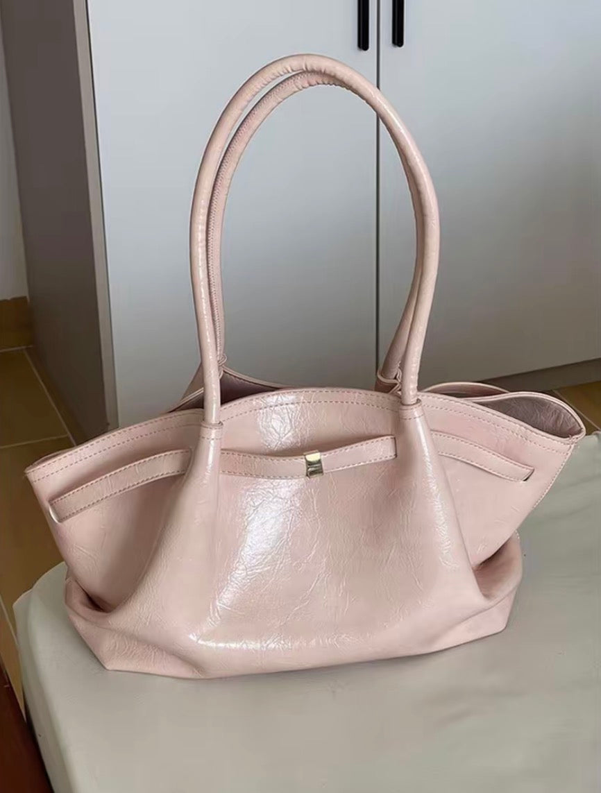 Soft Mist Pink Large Capacity Designer Tote Bag