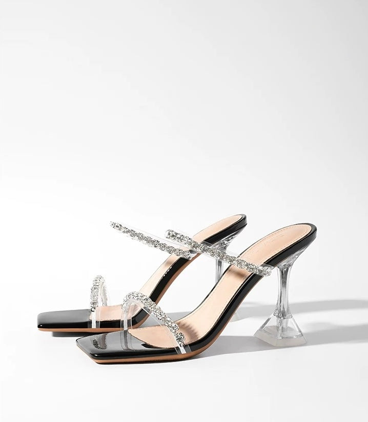 绝美水钻高跟凉鞋 Stunning Rhinestone High-Heel Sandals