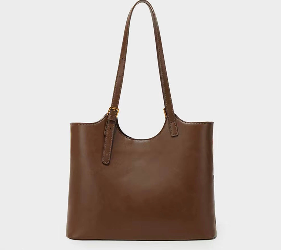 Twilight Patchwork Large-Capacity Commuter Tote Bag