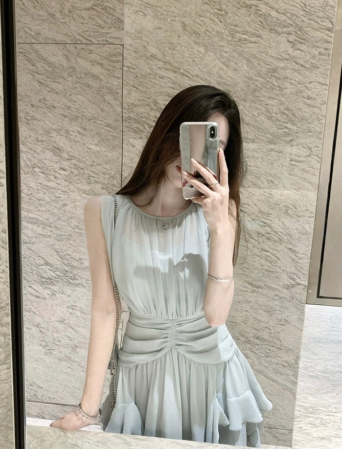 调感岛屿 气质雪纺连衣裙 Mood Island Elegant Chiffon Dress