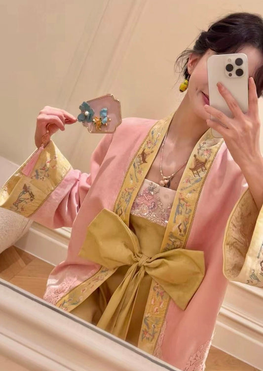 甜心茶会 新中式国风刺绣人丝外套 Sweetheart Tea Party New Chinese-Style Embroidered Viscose Jacket