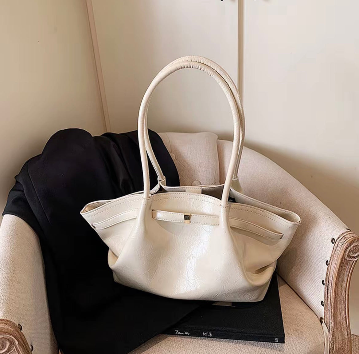 Soft Mist Pink Large Capacity Designer Tote Bag