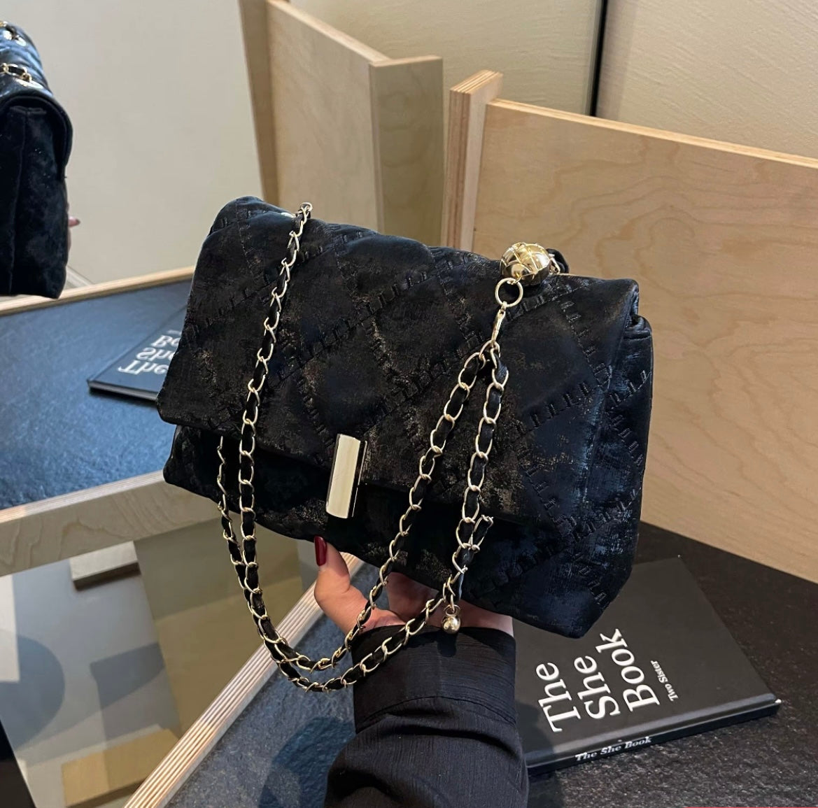 Miro Seoul Bar-Clasp Shoulder & Crossbody Bag