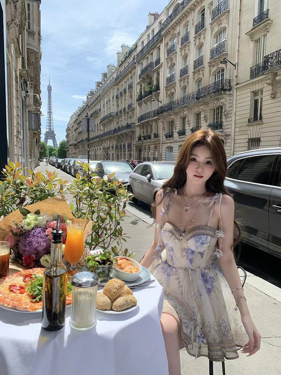 生日小礼裙 法式甜美高级感收腰连衣裙 Birthday Mini Dress – French Sweet Style, Elegant Cinched-Waist Design