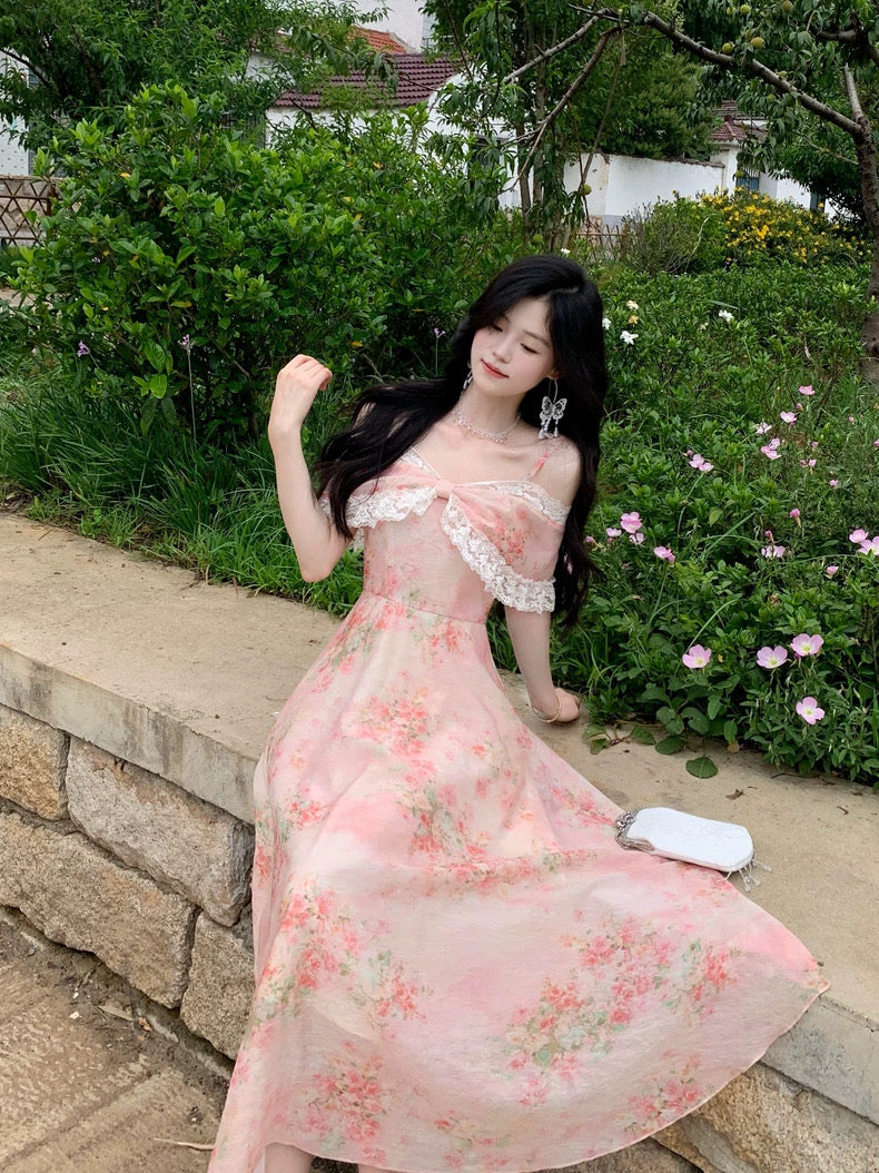 晨曦沁芳 气质浪漫碎花连衣裙 Morning Dew Floral Dress – Elegant & Romantic Style