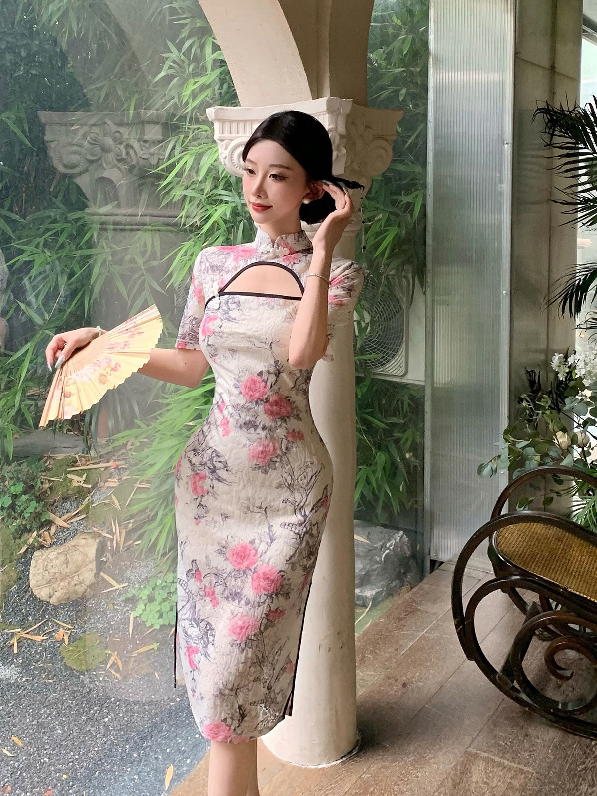 繁花似锦 新中式年轻款改良旗袍  Blooming Splendor New Chinese-Style Modern Modified Qipao